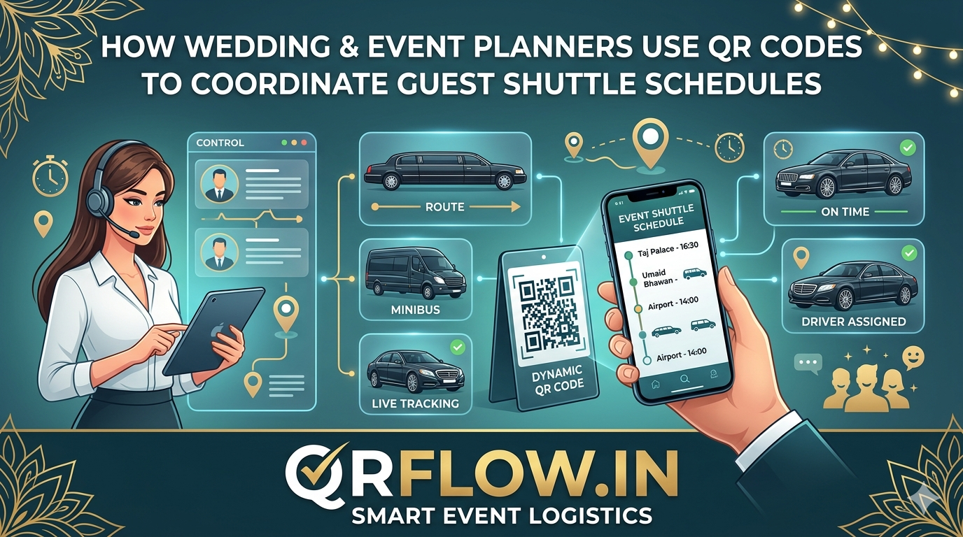 How Wedding and Event Transport Planners Use QR Codes to Coordinates Guest Shuttle Schedule